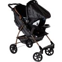 Ver imagem 3 de Carrinho com Bebe Conforto e Base Galzerano Romano Preto Cobre