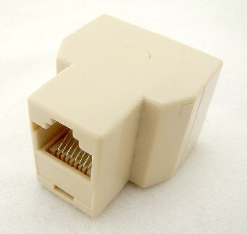 Adaptador RJ45 Duplo 1 Fêmea X 2 Fêmeas 8p8c - 2