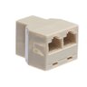Adaptador RJ45 Duplo 1 Fêmea X 2 Fêmeas 8p8c - 1