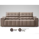 Ver imagem 5 de Sofá com Porta Copos e Carregador Usb Retrátil e Reclinável Samurai 2,00m Velosuede Marrom -