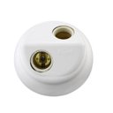 Ver imagem 1 de Plafon Duplo Branco 100w 250a com Soquete E27 Porcelana - Ilumi