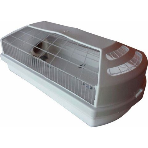 Kit Utron 2 Luminárias Tartaruga Prismática Parede Externa - Branca
