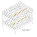 Ver imagem 5 de Beliche Casal Casal Slim com Grade de Proteção Madeira Maciça Branco Housin