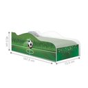 Ver imagem 4 de Mini Cama Infantil 157,5x72,5cm com Proteção Lateral Personagens Copa Futebol K02 - D’Rossi