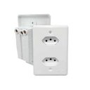 Ver imagem 2 de Tomada Dupla Monobloco 10A 250V Branca - Stylus - Ilumi
