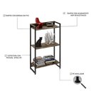 Ver imagem 3 de Estante Livreiro Dynamica Industrial 60cm 3 Prateleiras C08 Carvalho Dark - Mpozenato