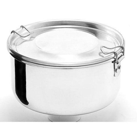 Marmita Redonda em Alumínio Polido com Trava Fácil N14