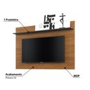 Ver imagem 2 de Painel Maia para TV de até 47 - Castanho/Preto