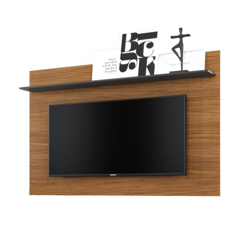 Painel Maia para TV de até 47 - Castanho/Preto