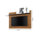 Ver imagem 4 de Painel Maia para TV de até 47 - Castanho/Preto