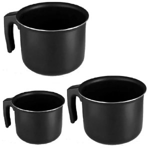 Jogo de 3 Canecão Fervedor Leiteira em Alumínio Antiaderente