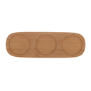 Ver imagem 6 de Petisqueira de Cerâmica Com 3 Potes e Bandeja de Bambu 32cm Lyor