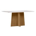 Ver imagem 3 de Conjunto Sala de Jantar Mesa Anitta 160x90 6 Cadeiras Anitta Ype/off/linho Areia