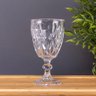 Taça de Vidro Diamond Diamante Transparente 300ml Água Class Home - 2