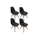 Ver imagem 1 de Kit 4 Cadeiras Eiffel Sala Jantar Cozinha Escritório Charles Eames Preta