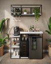 Ver imagem 1 de Aparador Adega Cervejeira Frigobar Industrial com Cantinho Café Alba Metal e MDF Atenna