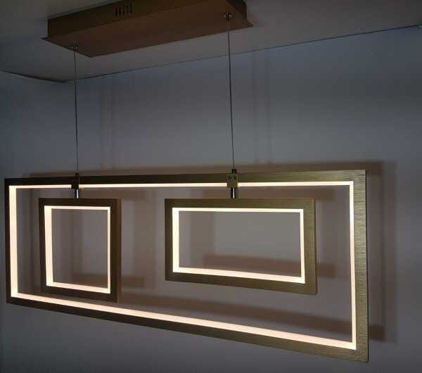 Luminária Pendente Led 50w - Design Moderno Retangular - 4