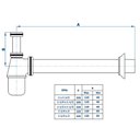Ver imagem 2 de Sifão Regulavel para Cozinha 1.1/2 X 1.1/2 Cromado Fani 1680 Cr