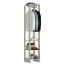 Ver imagem 5 de Closet Modulado 1 Cabideiro 200x40 Cm Ey105 Branco Novam