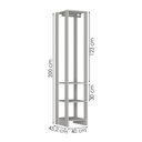 Ver imagem 3 de Closet Modulado 1 Cabideiro 200x40 Cm Ey105 Branco Novam