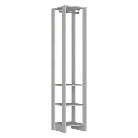 Closet Modulado 1 Cabideiro 200x40 Cm Ey105 Branco Novam
