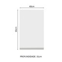 Ver imagem 3 de Armário de Cozinha Aéreo 40 cm 1 Porta Branco Glamy Madesa