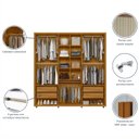 Ver imagem 4 de Guarda Roupa 2 Espelhos 6 Portas 230cm Veronese 165 Espazzo Madetec