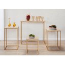 Ver imagem 2 de Kit de Mesa para Festa Decoração Cubo c/ 4 Peças Dourado