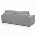 Ver imagem 4 de Sofá Sala de Estar Nilo Retratil Manual Bipartido 270cm 4 Lugares Bouclê Cinza m1 - Monari Design