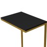 Aparador Grande Base Dourada - 76cm X 55cm - Madeira Preta - 2