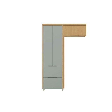 Kit Cozinha Nesher 2 Peças Marquesa CZ440 Nature/Verde