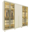 Ver imagem 2 de Guarda-Roupa Casal 6 Portas com 4 Portas Reflecta com Pés com LED Imperatriz 100% MDF