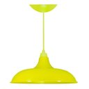 Ver imagem 1 de Lustre Luminária Pendente Utron Prato Bedd Estilo Retrô 32cm - Amarelo