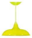 Ver imagem 1 de Lustre Luminária Pendente Utron Prato Bedd Estilo Retrô 32cm - Amarelo