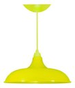 Ver imagem 1 de Kit Utron 5 Lustres Luminária Pendente Prato Bedd Retrô 32cm - Amarelo - 110v/220v (bivolt)