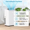 Ver imagem 4 de Takywep Ar Condicionado Portátil 14000 Btu Branco 3 em 1