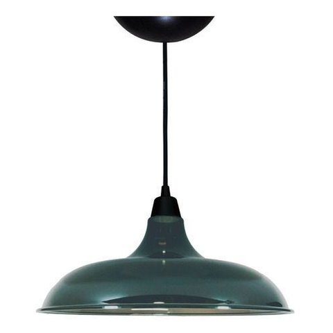 Kit Utron 6 Lustres Luminária Pendente Prato Bedd Retrô 32cm - Fumé - Bivolt