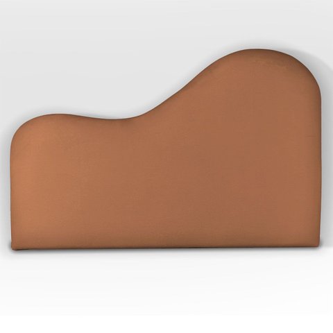 Cabeceira Orgânica 140cm Casal Painél para Cama Box Bouclé Serena