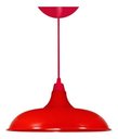Ver imagem 1 de Kit Utron 10 Lustres Luminária Pendente Prato Bedd 32cm - Vermelho - 110v/220v (bivolt)