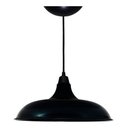 Ver imagem 1 de Kit Utron 10 Lustres Luminária Pendente Prato Bedd 32cm - Preto - 110V/220V (Bivolt)
