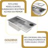 Cuba Gourmet para Cozinha Veneza Aço Inox 304 Lava Copos Goldenx - 7