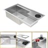 Cuba Gourmet para Cozinha Veneza Aço Inox 304 Lava Copos Goldenx - 1