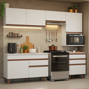 Ver imagem 1 de Armário de Cozinha Completa 250cm Branco Reims Madesa 07