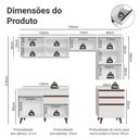 Ver imagem 4 de Armário de Cozinha Completa 250cm Branco Reims Madesa 07