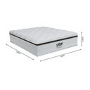 Ver imagem 4 de Cama Box Casal Colchão Gazin de Molas Pocket Ensacadas Tower Branco / Marrom