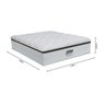 Cama Box Casal Colchão Gazin de Molas Pocket Ensacadas Tower Branco / Marrom - 4