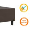 Cama Box Casal Colchão Gazin de Molas Pocket Ensacadas Tower Branco / Marrom - 7