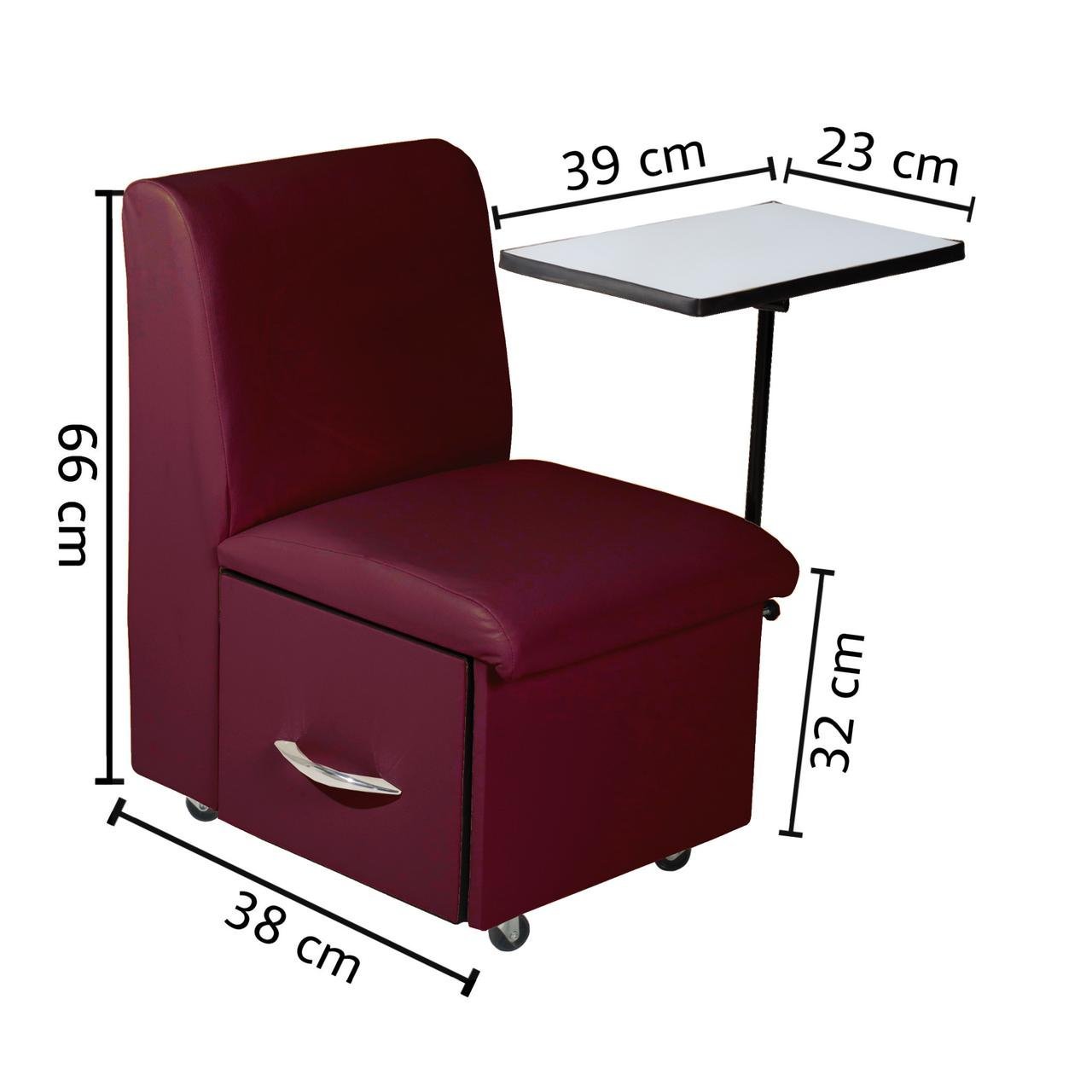 Cadeira Cirandinha de Manicure Vinho - 2