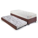 Ver imagem 3 de Bicama Box 88x188 Suede Marrom com Colchão Ecoline D33 Ecofl