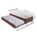 Ver imagem 2 de Bicama Box 88x188 Suede Marrom com Colchão Ecoline D33 Ecofl